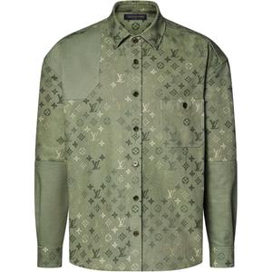 LOUIS VUITTON Зеленая мужская рубашка