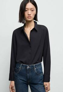 Блуза Mango LONG SLEEVED FLOWING , Black
