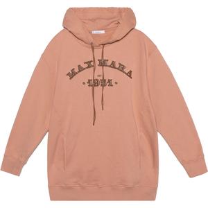 Толстовка Max Mara с вышитым логотипом и кулиской MaxMara, розовый