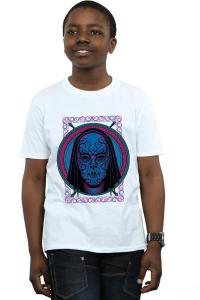 Неоновая футболка с маской Пожирателя Смерти Harry Potter, белый