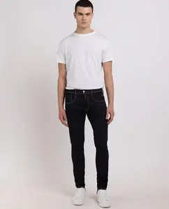 Узкие мужские джинсы с карманами Replay, темно-синий