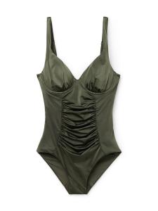 Купальник пуш-ап CALZEDONIA, темно-зеленый