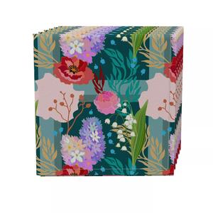 Набор салфеток из 4 шт., 100 % хлопок, 20x20 дюймов, цветочный 89