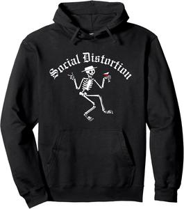 Официальная толстовка Social Distortion Skelly, черная