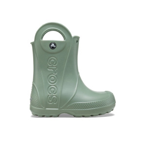 Водоотталкивающие сапоги Crocs de agua Handle Rain Boot Kids 12803 Verde, зеленый