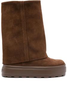 Ботинки Casadei 80 мм New Double Face, коричневый