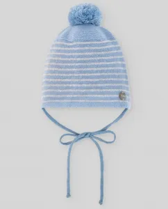 Детская шапка из шерсти и кашемира коллекции Essentia Paz Rodríguez, светло-голубой