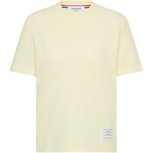 Футболка с полосками 4-Bar THOM BROWNE, светло-желтый