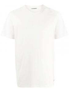 Jil Sander футболка с вышитым логотипом, белый