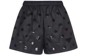 Шорты женские Prada в горошек, черный