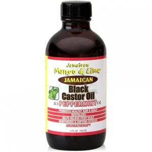 Черное касторовое масло мяты 118 мл - увлажняет, оживляет и смягчает, Jamaican Mango & Lime