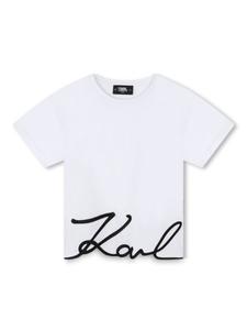 Karl Lagerfeld Kids футболка Signature, белый