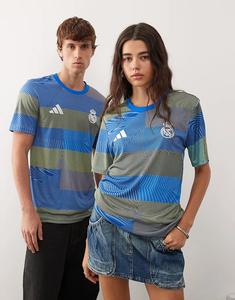 Предматчевая футболка adidas Football Real Madrid 25/26 черного цвета Adidas Performance