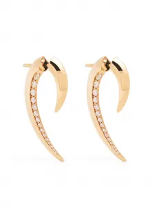 Серьги Hook из розового золота с бриллиантами Shaun Leane, золотой