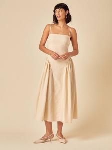 Платье миди Lupin без рукавов Nobody's Child, Cream