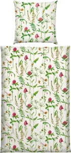 Постельное белье красно-зелено-белое 1x 155x200 см + 1x 80x80 см Erwin Müller