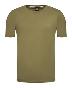 Футболка из хлопкового трикотажа с логотипом. Hugo, зеленый