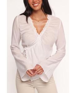 Женская блузка-халат Adira Petal and Pup, White