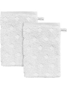 Erwin Müller Махровые рукавицы для мытья посуды, 2 шт , дизайн Баден-Баден, белого цвета