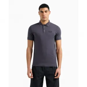 Поло с коротким рукавом EA7 EMPORIO ARMANI 8NPF14_PJVQZ, серый