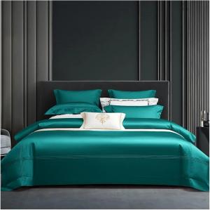 YUSIWOAL Комплект постельного белья из египетского хлопка Pima 200S Green