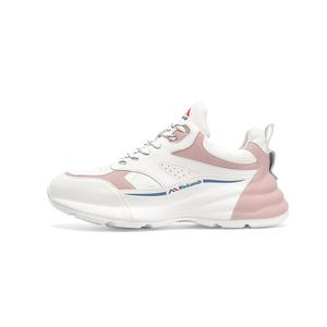 Дышащие поддерживающие и легкие низкие повседневные кроссовки Women's Kolumb, белый/розовый