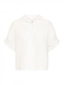 Блузка с короткими рукавами IHSAMI свободного кроя Cloud Dancer ICHI