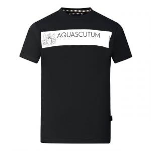 Футболка Block с логотипом бренда Aquascutum, черный