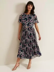 Платье Phase Eight Kathleen Floral Pleated Midi, разноцветный