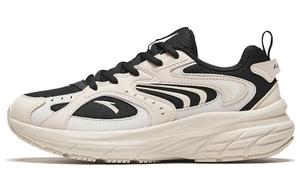 Анта AT956 амортизирующие противоскользящие и износостойкие низкие ретро беговые кроссовки женские бежево-черные