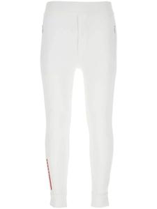 Prada узкие брюки с логотипом, белый