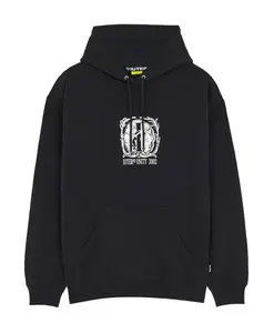 Городская черная толстовка с минималистичным графическим принтом. Iuter, черный