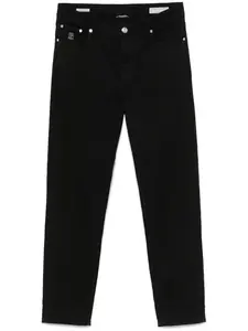 Джинсы с вышитым логотипом Brunello Cucinelli, черный