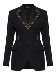 Пиджак с заклепками Versace, черный