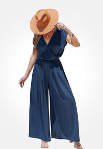 Комбинезон Cupshe ELEGANT WIDE-LEG, Dark Blue Navy/Dark Blue