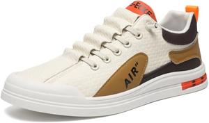 Модные кроссовки, белые спортивные туфли с акцентными цветами, повседневные низкие кеды на шнуровке Generic