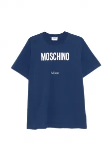 Футболка с логотипом Moschino, синий