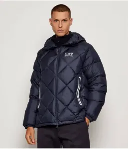 Пуховая куртка modern fit Ea7, темно-синий