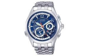 CITIZEN Часы Ecology Drive Collection Solar Quartz Movement Stainless Steel Strap Watch Men's Watch Blue Dial, Blue