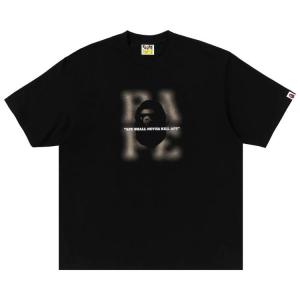 Футболка BAPE Blur Logo Relaxed Fit Tee, Black