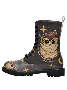Сапоги Dogo Zipsy Boots - Owls Family, черный