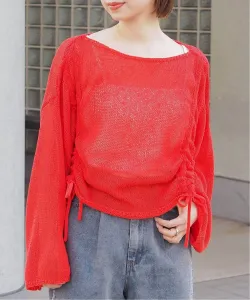 пуловер tiptop/Paper yarn front drawstring