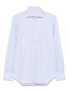 Рубашка в клетку Mazzarelli, синий