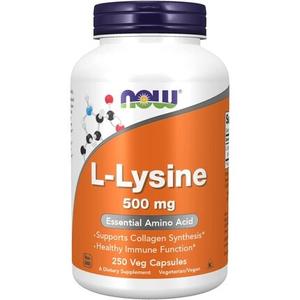 Now Foods Лизин 500 мг 250 капсул Now Foods Lysine, 500mg, 250
