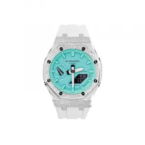 CASIO Часы Retrofit Series с кварцевым механизмом, унисекс, синий циферблат