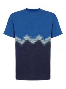 Футболка с зигзагообразным принтом Missoni, синий