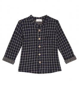 Рубашка в клетку baby rick 1 + In The Family, синий