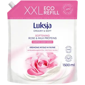 Поставка жидкого кремообразного мыла, 1500 мл Luksja Creamy & soft róża i proteiny