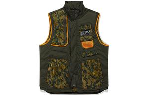 Белый альпинизм X FILAXWHITE MOUNTAINEERING жилет мужской темно-зеленый Fila Fusion