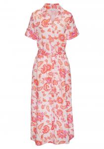 Платье-рубашка LASCANA, Pink/Pastel pink